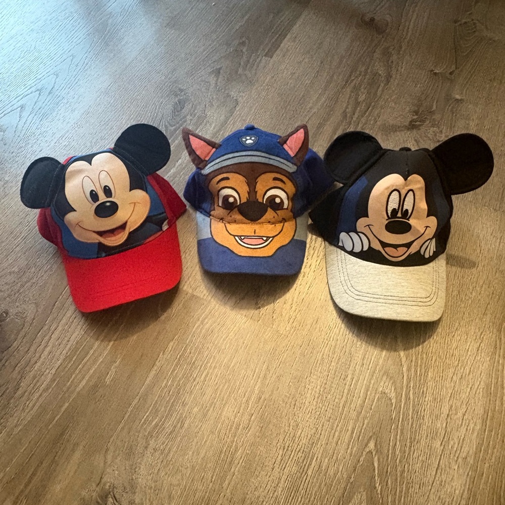 Toddler Boy Mickey Mouse & Paw Patrol Hats - 2T-4T